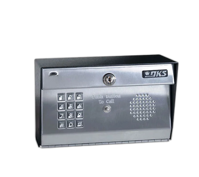 DoorKing 1812 gate callbox with keypad and directory
